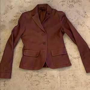 Theory Leather Blazer